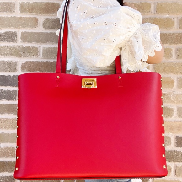 Michael Kors Leather Tote Shoulder Bag Handbag - Picture 3 of 5